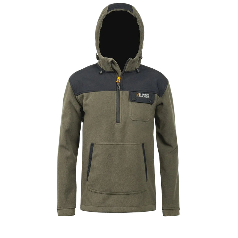 BUSH COAT HALF ZIP KIDS FOREST GREEN 10