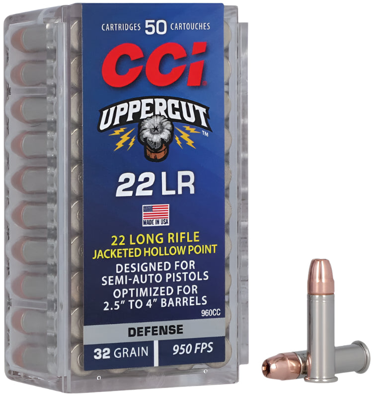 CCI UPPERCUT.22LR 32GR JHP 50PK
