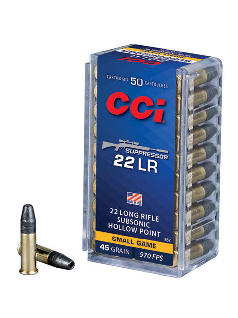 CCI 22LR CLEAN-22 SUPPRESSOR 45GR LRN 200PK
