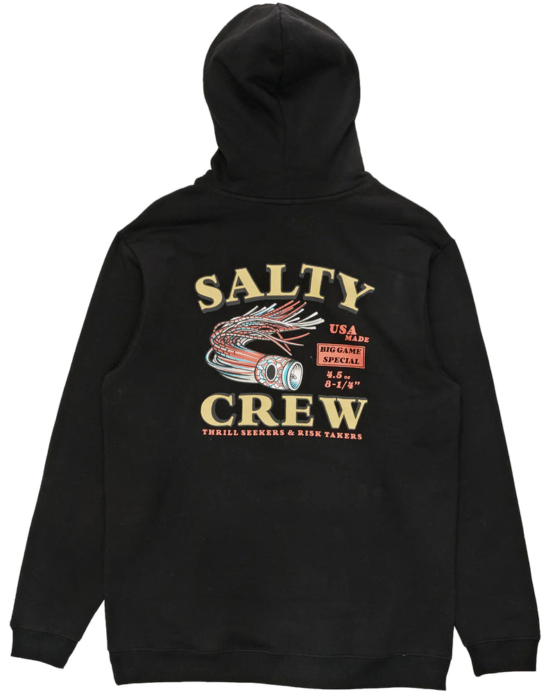 LURE MIDWEIGHT FLEECE HOOD BLACK