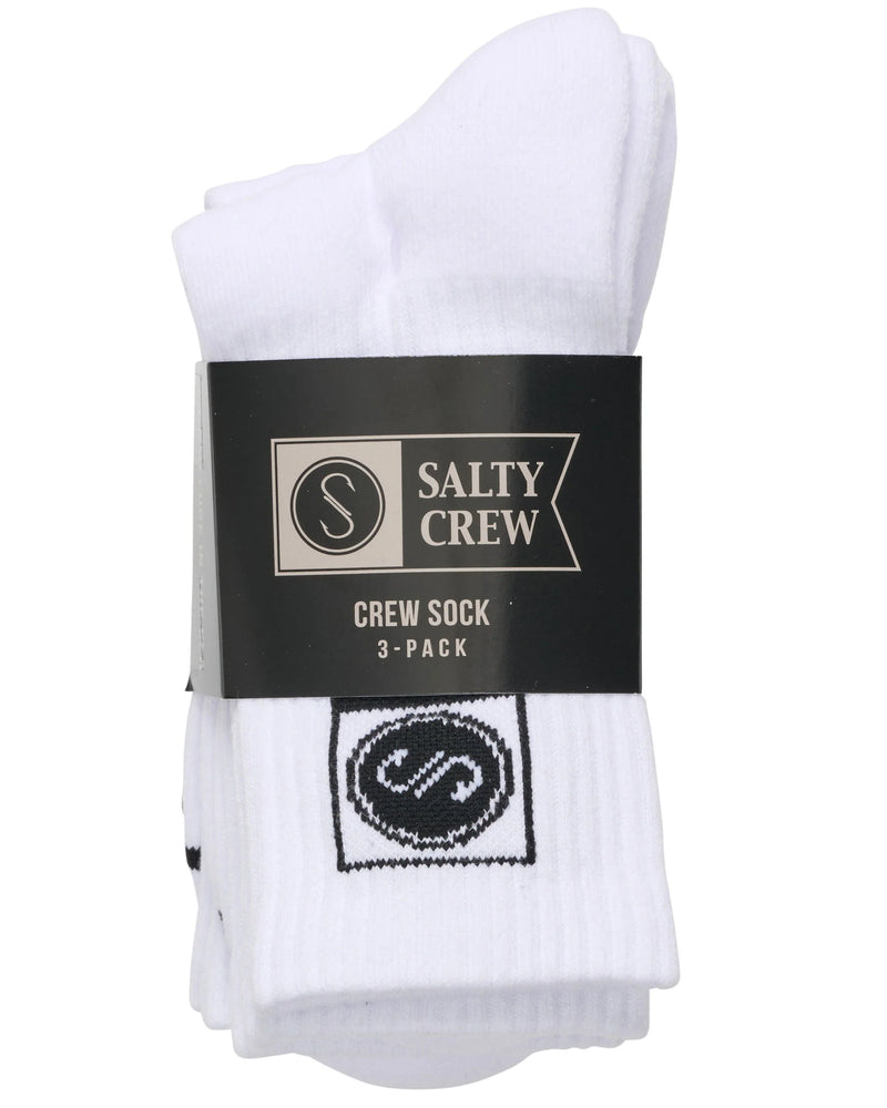 ALPHA SOCKS 3PK WHITE
