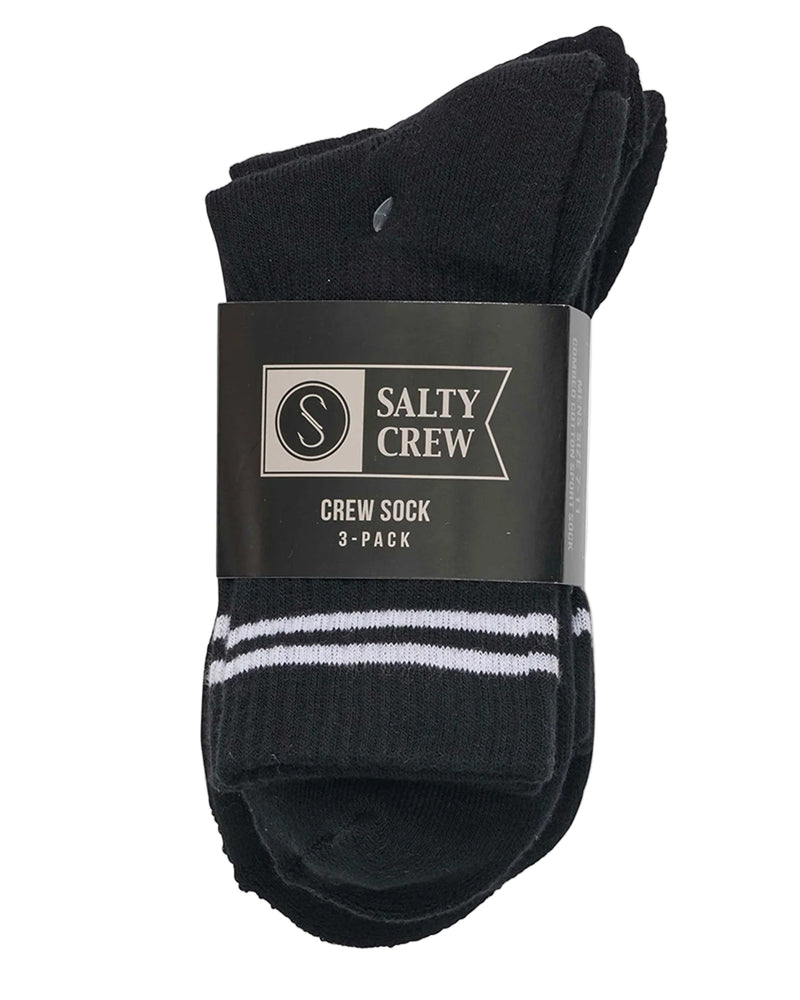 ALPHA STRIPE SOCKS 3PK BLACK