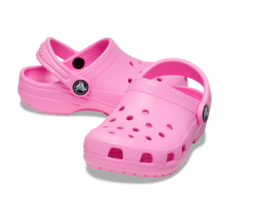 CROCS TODDLER (AGES 1-5) CLASSIC CLOG TAFFY PINK