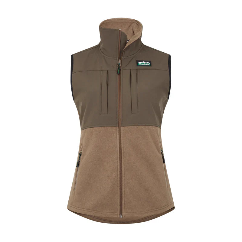 VEST HYBRID WOMENS BARK/LIGHT